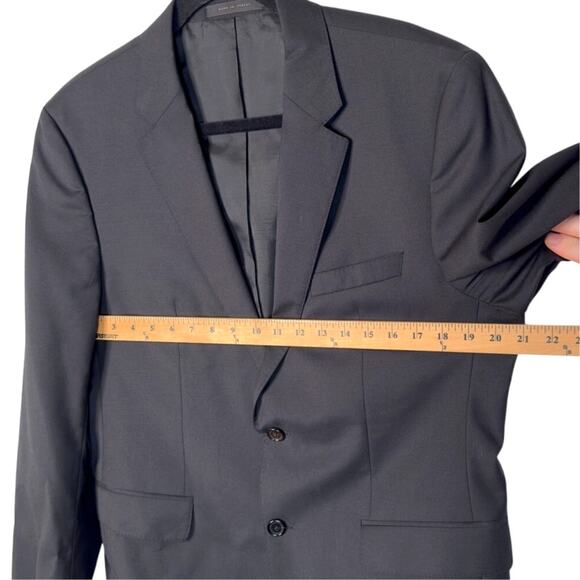 NWT Hugo Boss Italian Wool Blazer Sz 42R Slim Fit Black Classic Suit Jacket - Picture 6 of 8